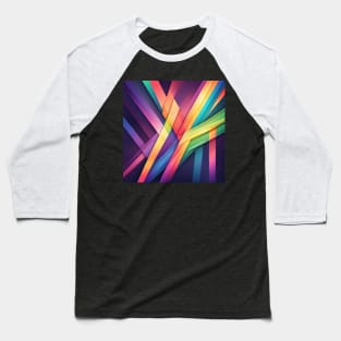 Lines with LGBT colors Baseball T-Shirt